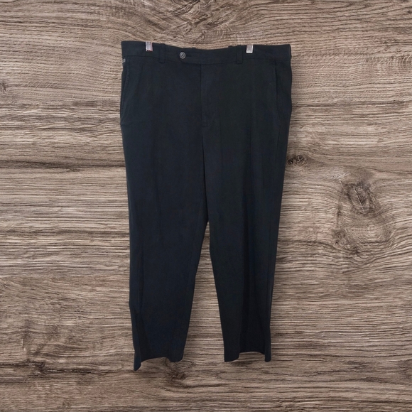 Tommy Bahama Black Dress Pants 90% Silk   Size 35x30 - Picture 1 of 8